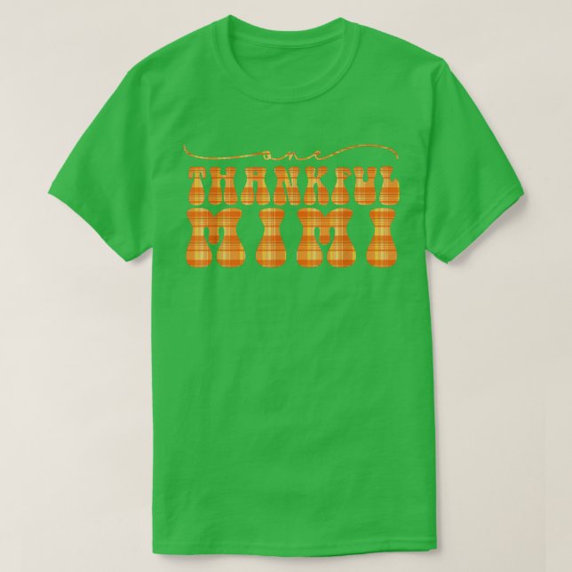 Camiseta Groovy One Thankful Mimi Hello Fall Vibes Thanksgi (Frente do Design)