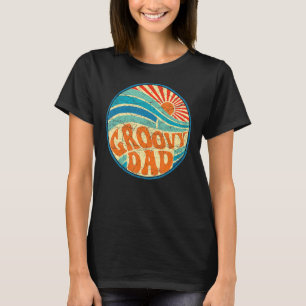 Camiseta Groovy Pai 70s Nostalgia estética de 1970 Hippie D