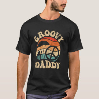Camiseta Groovy Pai 70s Nostalgia estética dos anos 70 Retr