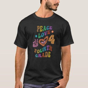 Camiseta Groovy PAZ AMOR QUARTA SÉRIE Estampa de Leopardo 4