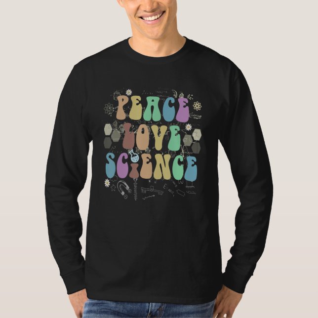 Camiseta Groovy PEACE AMVE SCIENCE Technology Squ STEM (Frente)