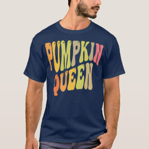 Camiseta Groovy PUMPKIN QUEEN Halloween Carver Lady Ca