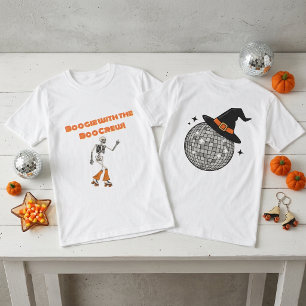 Camiseta Groovy Retro Disco de Halloween para Adul