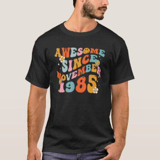 Camiseta Groovy Retro Incrível Desde 1985, 37 Anos, 37 Anos
