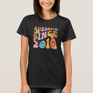 Camiseta Groovy Retro Incrível Desde 2010, 12 De 12 Anos