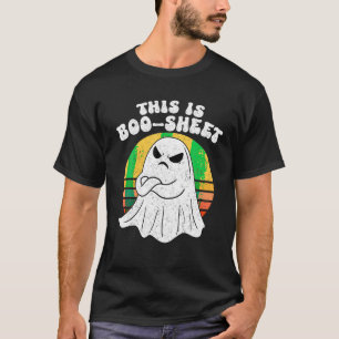 Camiseta Groovy Retro Isto É Boo Sheet Spooky Season Hallo
