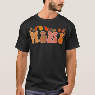 Camiseta Groovy Retro Memória Vintage Call Folhas Autumn Se
