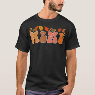 Camiseta Groovy Retro Memória Vintage Call Folhas Autumn Se