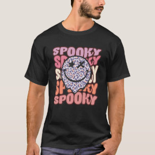 Camiseta Groovy Retro Spooky Vibes Hippie Halloween Bruxa C