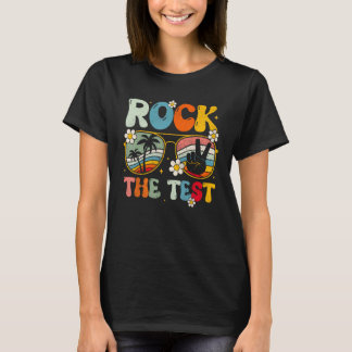 Camiseta Groovy Rock The Test Motivational Retro Teachers T