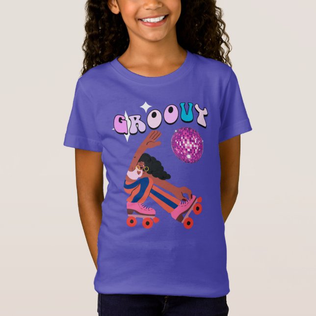 Camiseta Groovy Roller Skater (Frente)