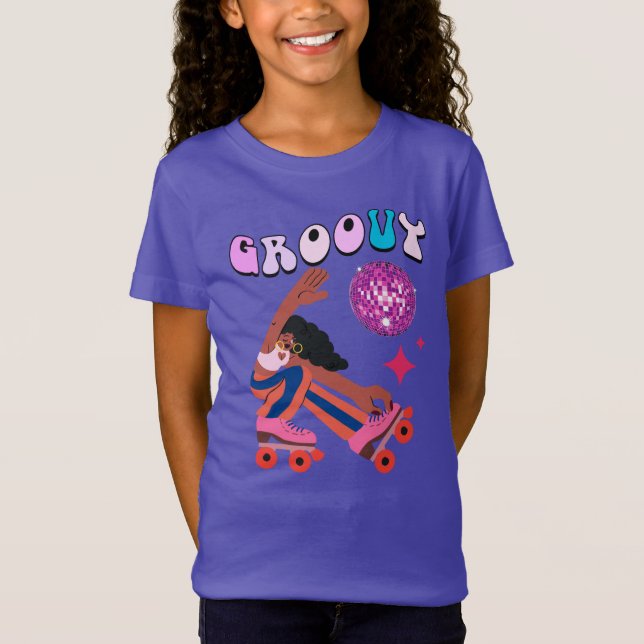 Camiseta Groovy Roller Skater (Frente)