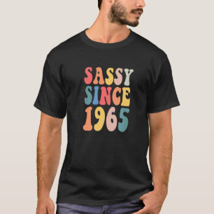 Camiseta Groovy Sassy Desde 1965 1965 Festa de aniversário