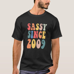 Camiseta Groovy Sassy Desde 2009 2009 Festa de aniversário