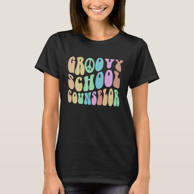 Camiseta GROOVY SCHOOL COUNSELOR Squad College Guidance Cou (Frente)