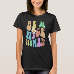 Camiseta Groovy SER UM BOM REtro HUMANO Parar de Apreensão