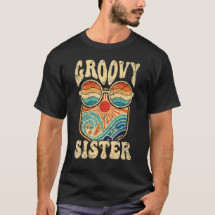Camiseta Groovy Sister 70s Nostalgia Estética 1970 Retro