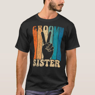 Camiseta Groovy Sister 70s Nostalgia Estética 1970 Retro