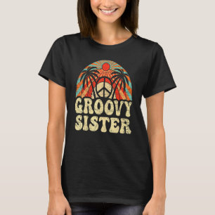 Camiseta Groovy Sister 70s Nostalgia Estética 1970 Retro