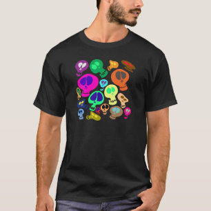 Camiseta Groovy Skulls
