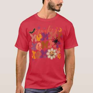 Camiseta Groovy Spooky Mommy Fabulous Mommy Halloween Party