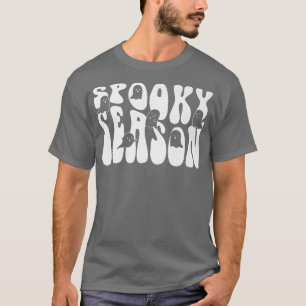 Camiseta Groovy Spooky Season Boo Ghost Spooky Vibes Hallow