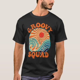 Camiseta Groovy Squad 70s Nostalgia Estética Retro 70s Par