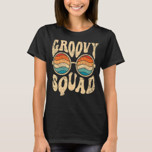 Camiseta Groovy Squad 70s Nostalgia Estética Retro 70s Par