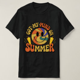 Camiseta Groovy Summer Vibes Smiley Tee