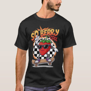 Camiseta Groovy Tão Berry Legal Fruta Lover Strawberry Seas