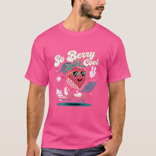 Camiseta Groovy Tão Berry Legal Fruta Lover Strawberry Seas