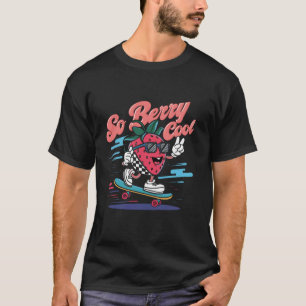 Camiseta Groovy Tão Berry Legal Fruta Lover Strawberry Seas