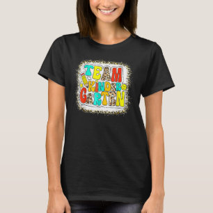 Camiseta Groovy Team Jardim Infantil Leopard De Volta À Esc
