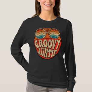 Camiseta Groovy tia 70s Nostalgia estética de 1970 Retro