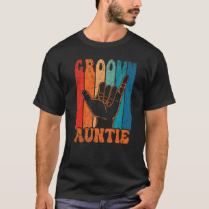 Camiseta Groovy tia 70s Nostalgia estética de 1970 Retro