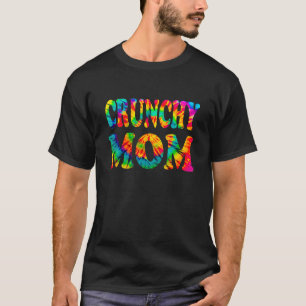 Camiseta Groovy Tie Dye Crunchy Mãe