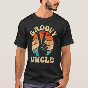 Camiseta Groovy Tio 70s Nostalgia estética de 1970 Retro