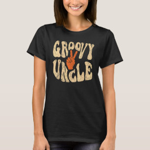 Camiseta Groovy Tio 70s Nostalgia estética de 1970 Retro