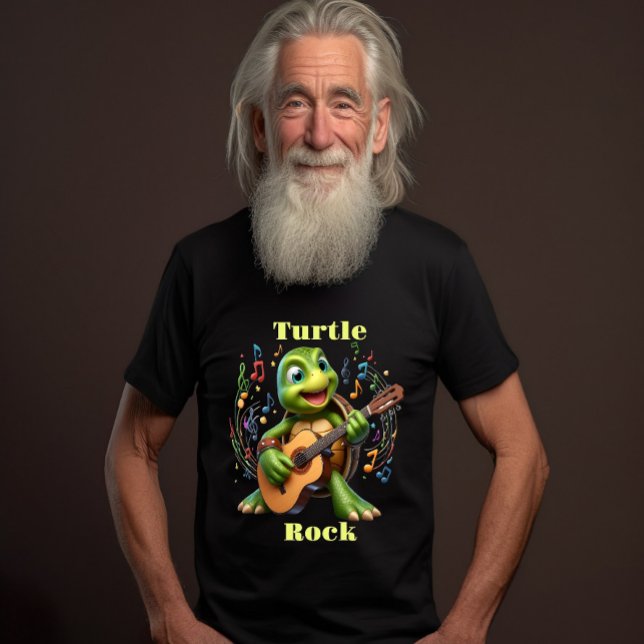 Camiseta Groovy Turtle Jamming Out (Criador carregado)
