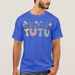 Camiseta Groovy Tutu Avó Flores Tutu Avó