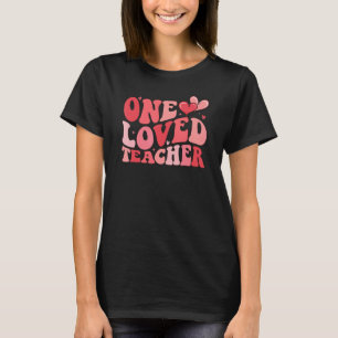 Camiseta Groovy Um Professor Amado 100 Dias De Escola Valen