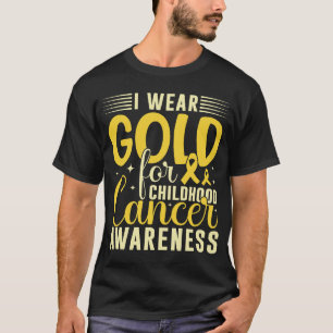 Camiseta Groovy, Visto Dourado para a consciência do Cancer
