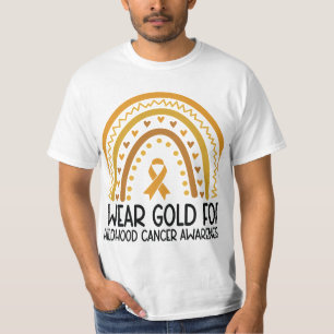 Camiseta Groovy, Visto Dourado para a consciência do Cancer