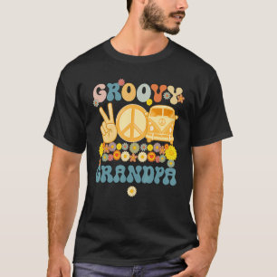 Camiseta Groovy Vovô Retro Correspondente Chá de fraldas F