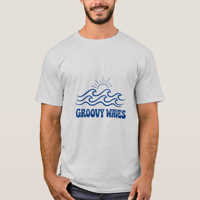 Camiseta Groovy Waves  (Frente)