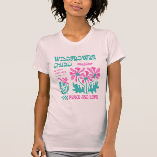 Camiseta Groovy Wildflower Retro Vibes