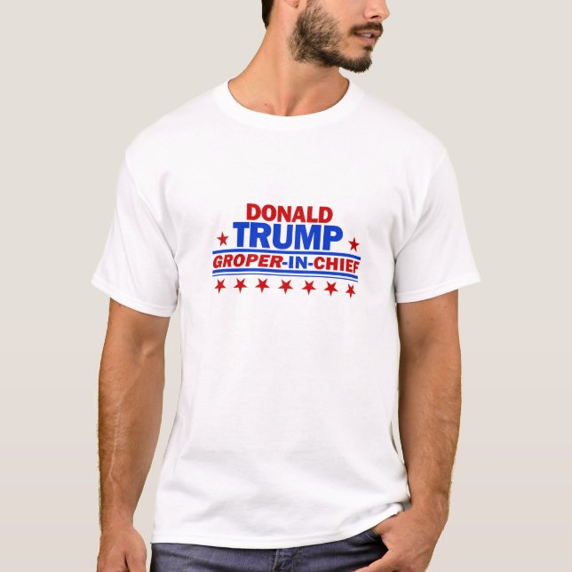 Camiseta Groper em Donald Trump principal (Frente)