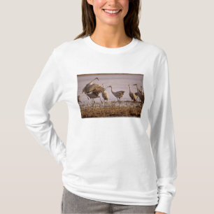 Camiseta Grou-lagartos (Grus canadensis) Platte