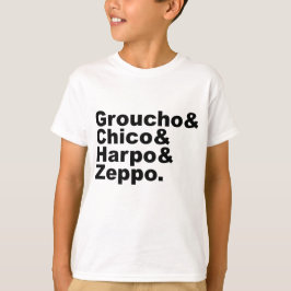 Camiseta Groucho & Chico & Harpo & Zeppo