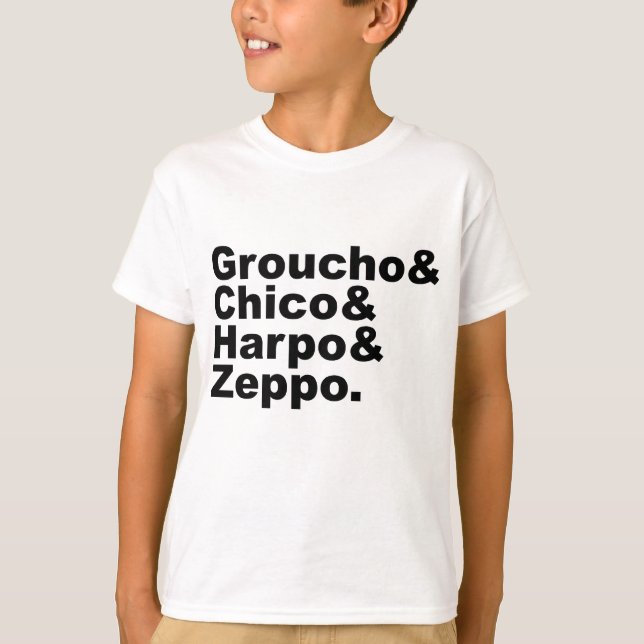 Camiseta Groucho & Chico & Harpo & Zeppo (Frente)